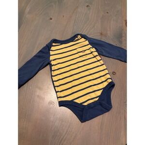 Baby Gap 6 to 12 Months Striped‎ Long Sleeve Bodysuit Baby One Piece